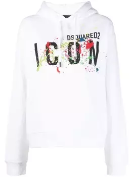 Dsquared2 худи с логотипом, белый