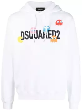 Dsquared2 худи с логотипом, белый