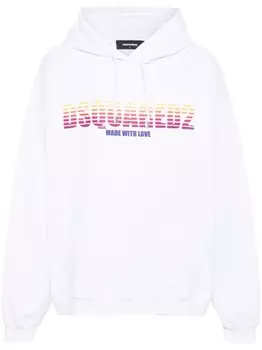 Dsquared2 худи с логотипом, белый