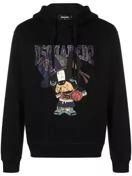 Dsquared2 худи с логотипом, черный