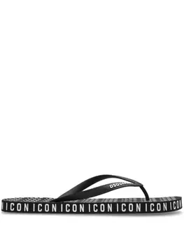 DSQUARED2 Icon шлепанцы, черный