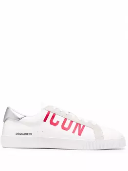 DSQUARED2 кеды Icon с принтом, белый