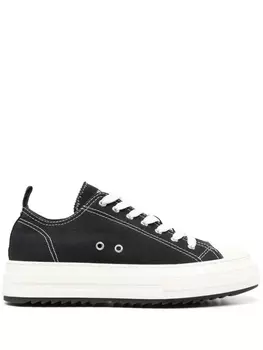 DSQUARED2 кеды на платформе, черный