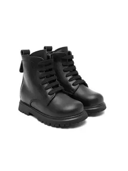 DSQUARED2 KIDS кожаные ботинки, черный
