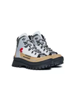 Dsquared2 Kids кожаные кроссовки, серый