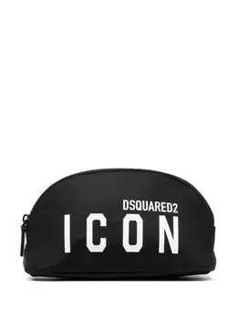 Dsquared2 косметичка с логотипом, черный