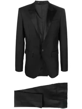 Dsquared2 костюм-двойка с однобортным пиджаком, черный