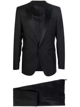 Dsquared2 костюм с однобортным пиджаком, черный