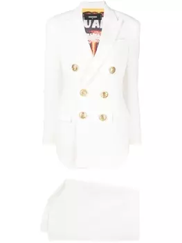 Dsquared2 костюм с юбкой и двубортным пиджаком, белый
