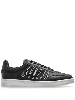 DSQUARED2 кожаные кроссовки, черный