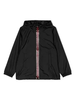 Dsquared2 logo-print hooded jacket, черный