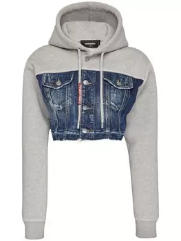 Dsquared2 многослойное худи, синий