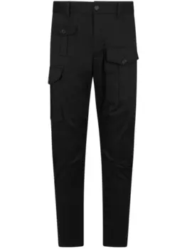 Dsquared2 облегающие брюки карго, черный