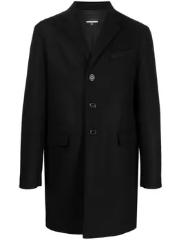 Dsquared2 однобортное пальто, черный