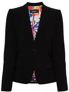 Dsquared2 однобортный блейзер 24/7, черный