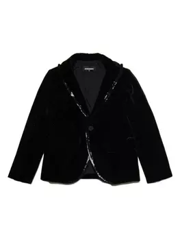 Dsquared2 однобортный блейзер, черный