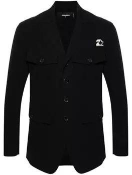 Dsquared2 пиджак Military, черный