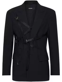 DSQUARED2 пиджак с пряжкой, черный