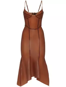 DSQUARED2 платье миди Latex, розовый