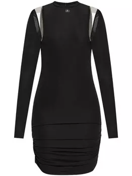 Dsquared2 платье мини со сборками, черный