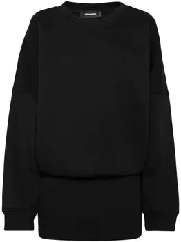 DSQUARED2 платье-толстовка Icon, черный