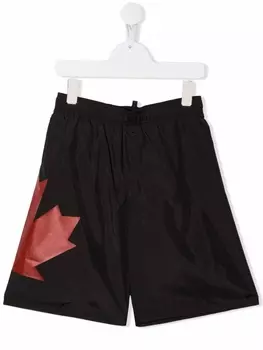 Dsquared2 плавки-шорты Bermuda, черный