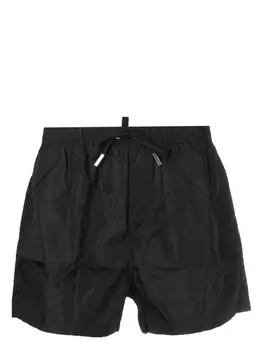 Dsquared2 плавки-шорты с логотипом, черный