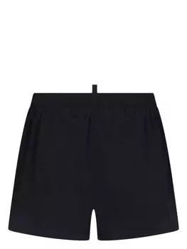 Dsquared2 плавки-шорты с логотипом, черный