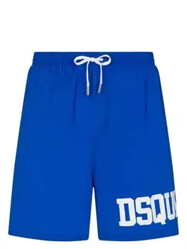 Dsquared2 плавки-шорты с логотипом, синий