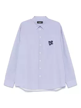 DSQUARED2 полосатая рубашка, синий