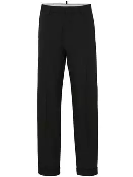 Dsquared2 прямые брюки строгого кроя, черный