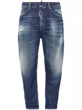 Dsquared2 прямые джинсы средней посадки, синий