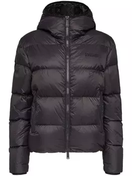 DSQUARED2 пуховик с капюшоном, черный
