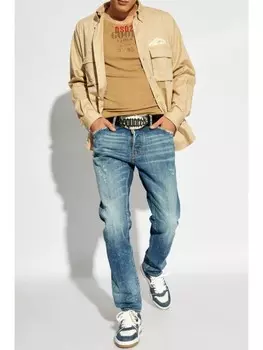 DSQUARED2 рубашка Iconic, нейтральный цвет