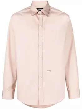 Dsquared2 рубашка с логотипом, розовый