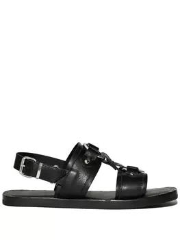 Dsquared2 сандалии с заклепками, черный
