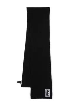 Dsquared2 шарф с нашивкой-логотипом, черный
