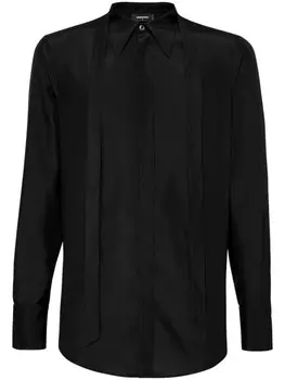 Dsquared2 шелковая рубашка, черный