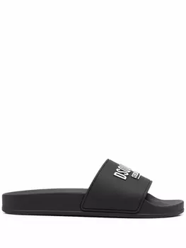 Dsquared2 шлепанцы с логотипом, черный