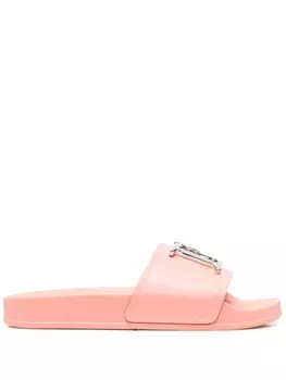 Dsquared2 шлепанцы с логотипом, розовый