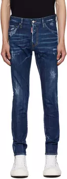 Dsquared2 Синие сексуальные джинсы Dean