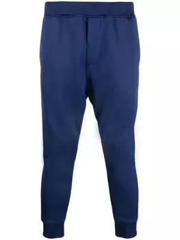 DSQUARED2 спортивные брюки с логотипом, синий