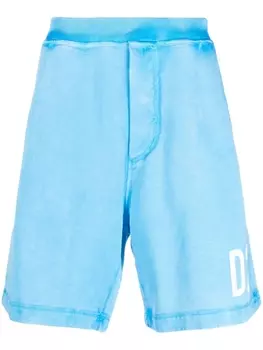 Dsquared2 спортивные шорты с логотипом, синий