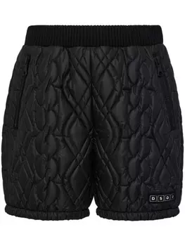 DSQUARED2 стеганые спортивные шорты, черный