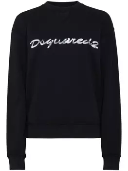 DSQUARED2 толстовка с логотипом, черный