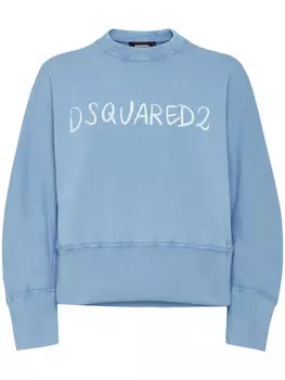 DSQUARED2 толстовка с логотипом, синий