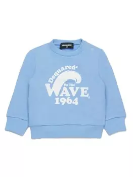 Dsquared2 толстовка с принтом Wave, синий