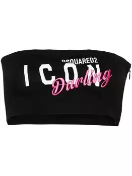 Dsquared2 топ Darling без рукавов, черный