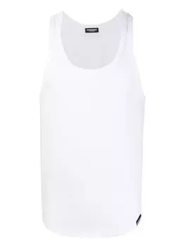 DSQUARED2 топ в рубчик, белый