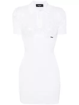 Dsquared2 трикотажное платье мини, белый
